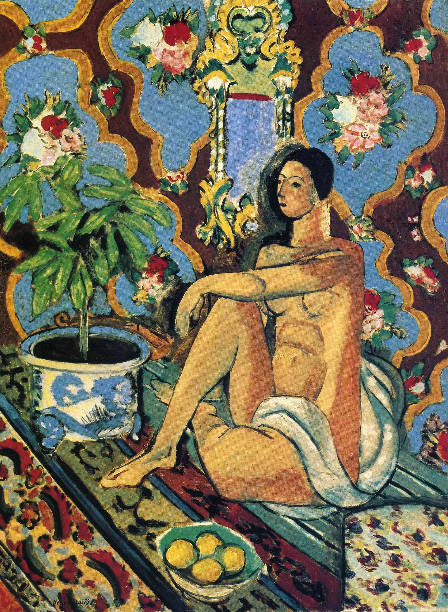 Henri Matisse - Decorative Figure on an Ornamental Background 1925